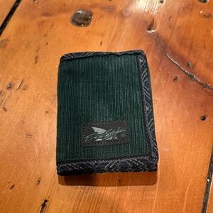 Vintage Freestyle Green Corduroy Wallet